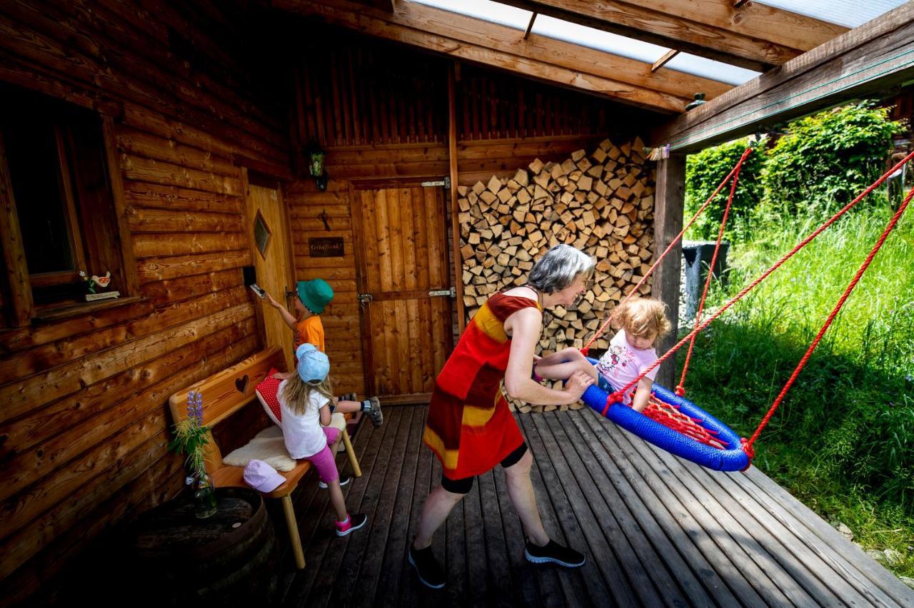 Naturpark Huette Mandl, Biobauernhof & Huettenurlaub Sankt Lambrecht Eksteriør billede
